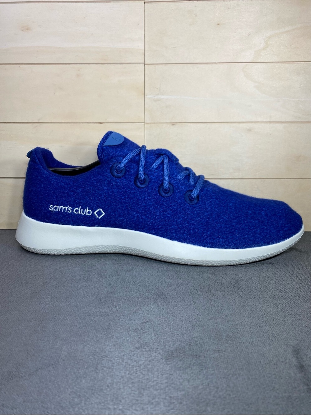 Allbirds Wool Runner Sam's Club Blue White Men's Size 13 Running Shoes Sneakers